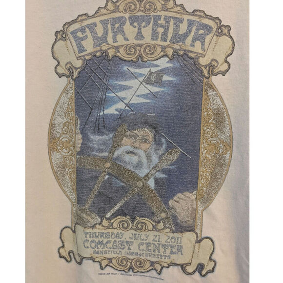 Grateful Dead Further Tshirt 2011 Mansfield Connecticut Vintage, Gildan Shirt XL - Picture 3 of 13